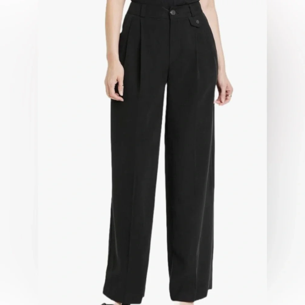 Women’s high rise wide leg trousers - Picture 1 of 3